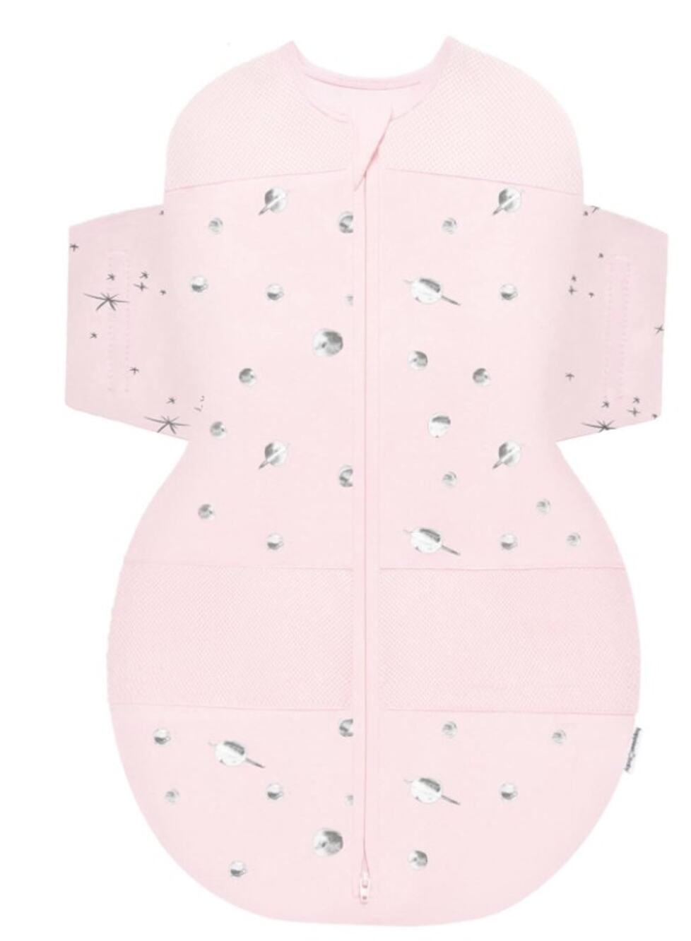 Happiest Baby SNOO Sleep Sack, Baby Swaddle Blanket, Rose Planets, Medium